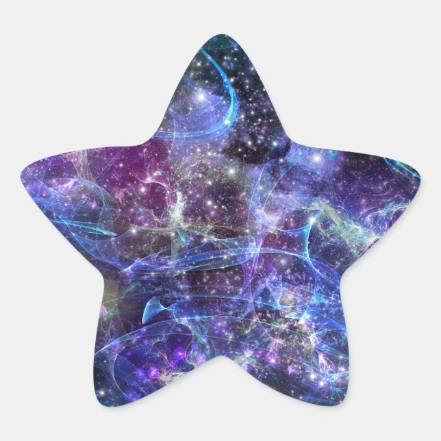 till the end of time, galactic space scape : star sticker (Front)