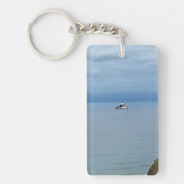 Tillamook Rock Light, Oregon Coast Keychain (Front)