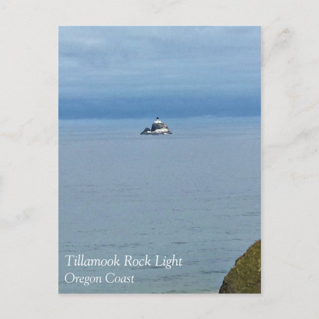Tillamook Rock Light, Oregon Coast Postcard (Front)