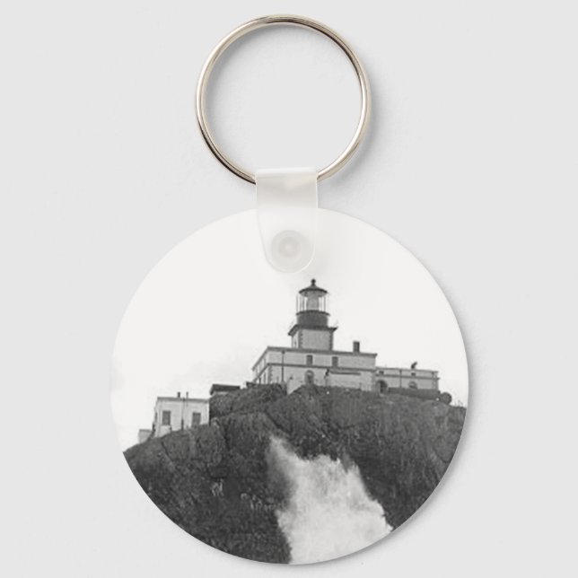 Tillamook Rock Lighthouse Keychain (Front)