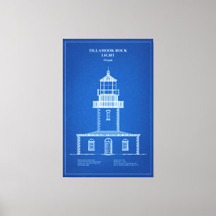 Tillamook Rock Lighthouse - Oregon – AD Canvas Print