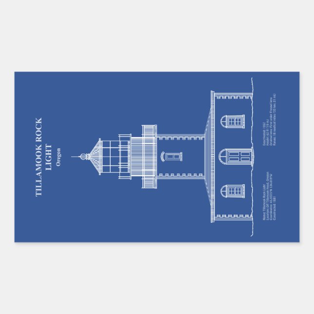Tillamook Rock Lighthouse - Oregon – AD Sticker (Front)