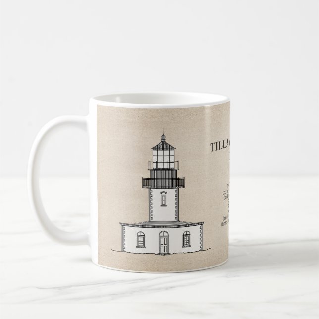 Tillamook Rock Lighthouse - Oregon - SBD Coffee Mug (Left)