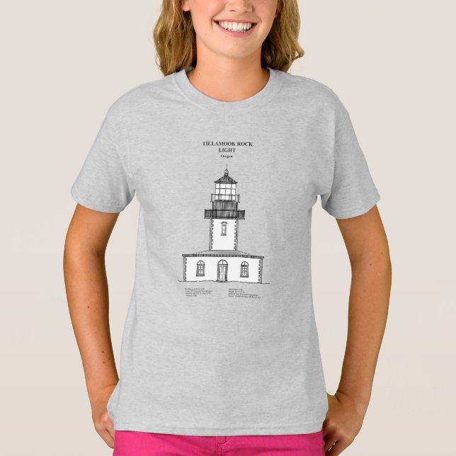 Tillamook Rock Lighthouse - Oregon - SBD T-Shirt (Front)