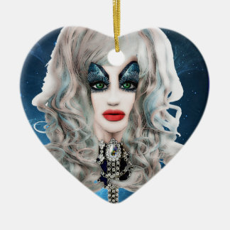 Tilly Squirts: Virtual Drag Queen Ceramic Ornament