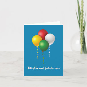Tillykke med fødselsdagen, Danish happy birthday Card