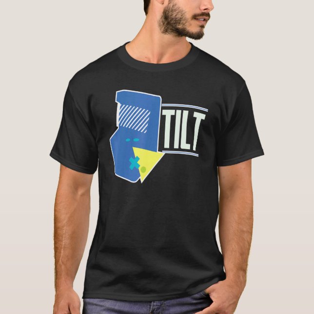 Tilt Arcade Gaming Retro Video Games Gaming   T-Shirt (Front)