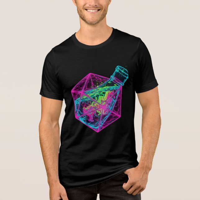 Tilted Bottle Tri-Blend Shirt (Front)