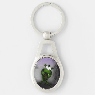 Tilted Dragon Keychain