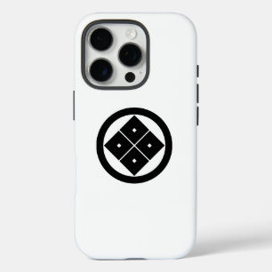 Tilted four-square-eyes in a circle iPhone 16 pro case