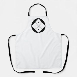 Tilted four-square-eyes in rice cake adult apron