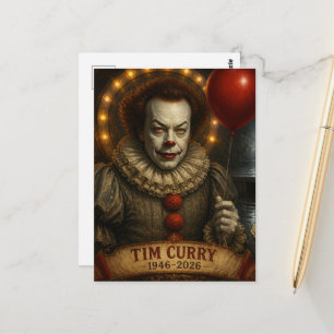 Tim Curry 1946-2026 Memorial Fan Art Postcard