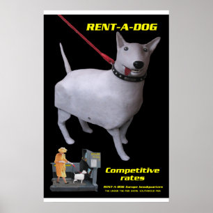 tim hunkin's rentadog poster
