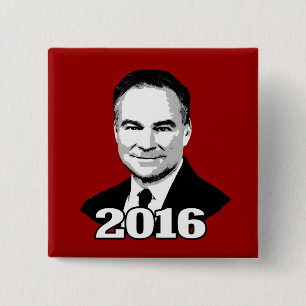 Tim Kaine 2016 2 Inch Square Button