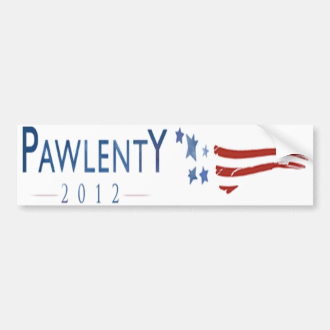 Tim Pawlenty 2012 T-PAW Bumper Sticker (Front)