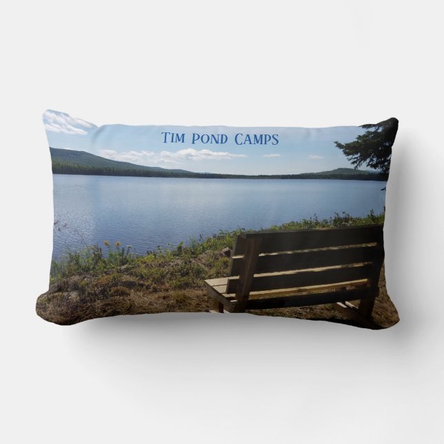 Tim Pond Wilderness Camps Throw Pillow (Front)