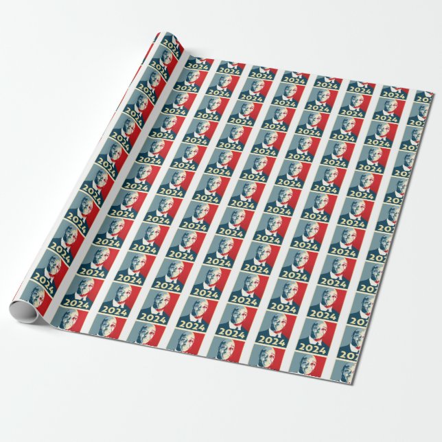 Tim Scott 2024 Election Poster Wrapping Paper (Unrolled)