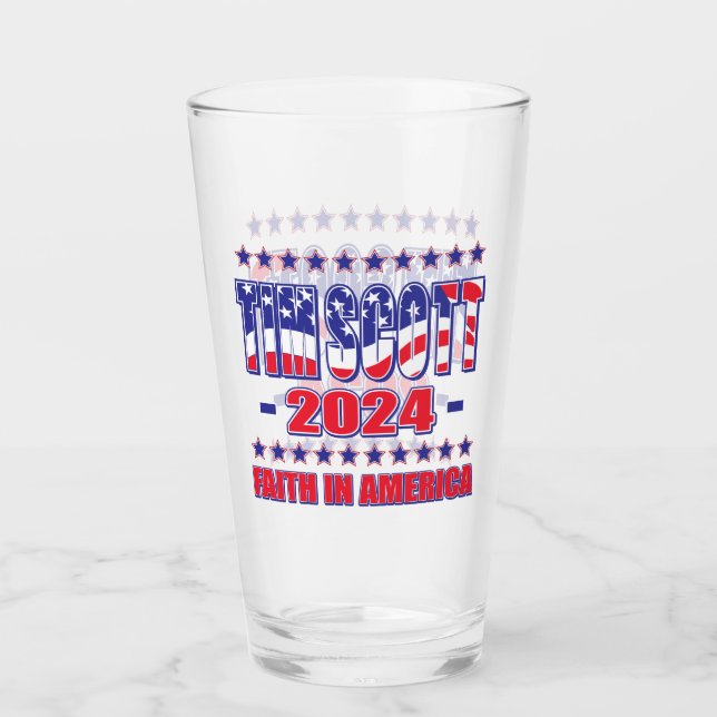 Tim Scott for President Glass (Front)