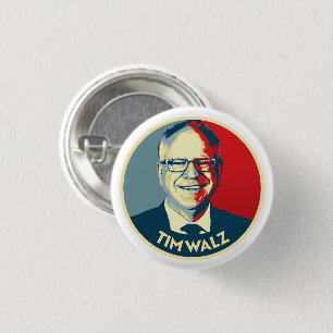 Tim Walz 1 Inch Round Button