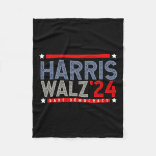 Tim-walz-2024 Election Men Women Kids Waltz 1 Fleece Blanket