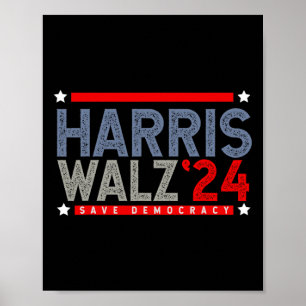 Tim-walz-2024 Election Men Women Kids Waltz 1  Poster