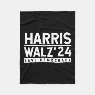 Tim-walz-2024 Election Men Women Kids Waltz Fleece Blanket
