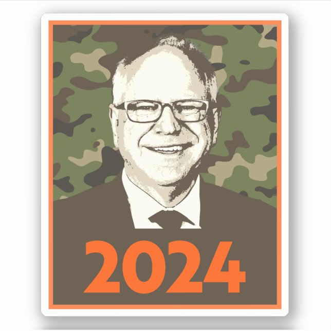 Tim Walz 2024 Hope in Camouflage (Front)