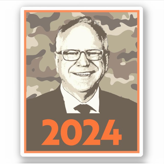 Tim Walz 2024 Hope in Camouflage (Front)