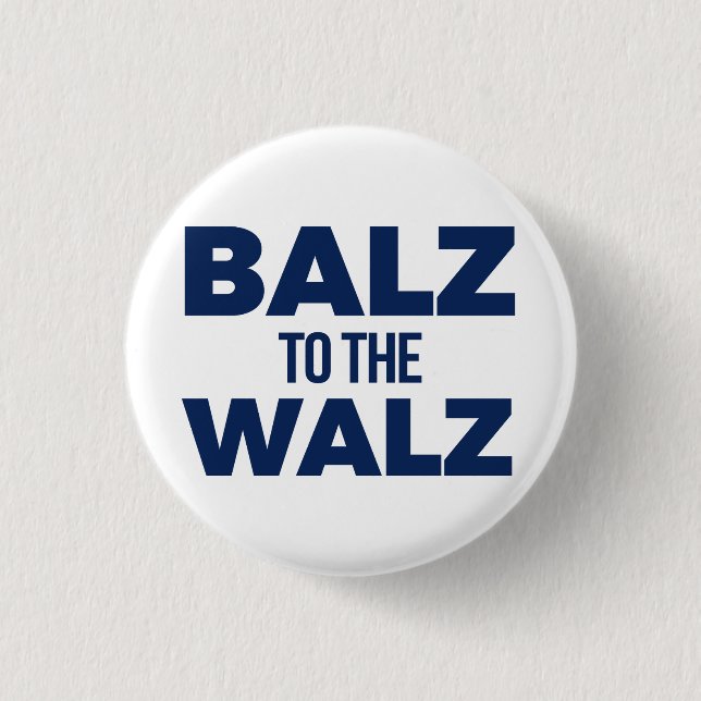 Tim Walz Fan Club 1 Inch Round Button (Front)