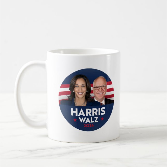 Tim Walz Fan Club Coffee Mug (Left)