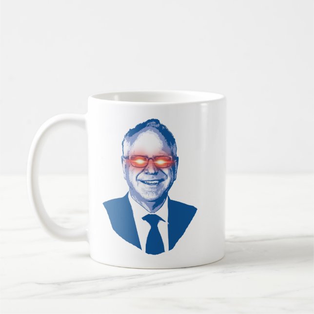 Tim Walz Fan Club Coffee Mug (Left)