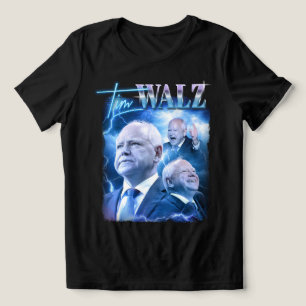 Tim Walz Retro 90s Style Tri-Blend Shirt