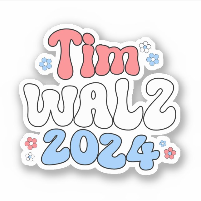 Tim Walz Retro Hippie Style (Front)