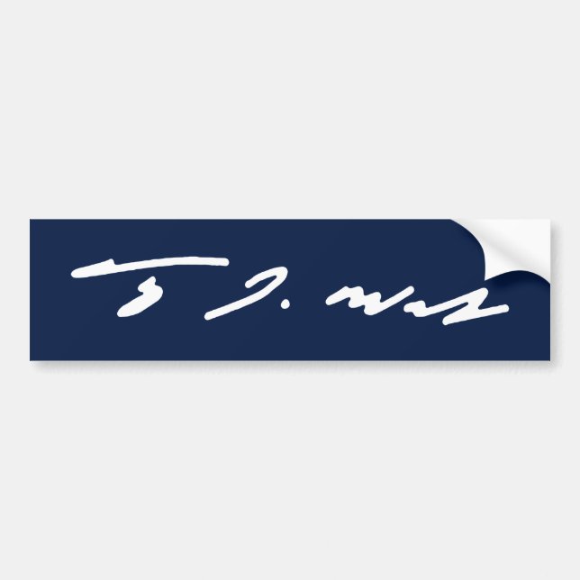 Tim Walz Signature Bumper Sticker (Front)