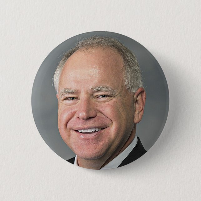 Tim Walz VP 2 Inch Round Button (Front)