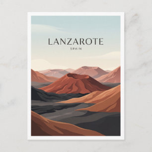 Timanfaya National Park Yaiza Spain Travel Gift Postcard