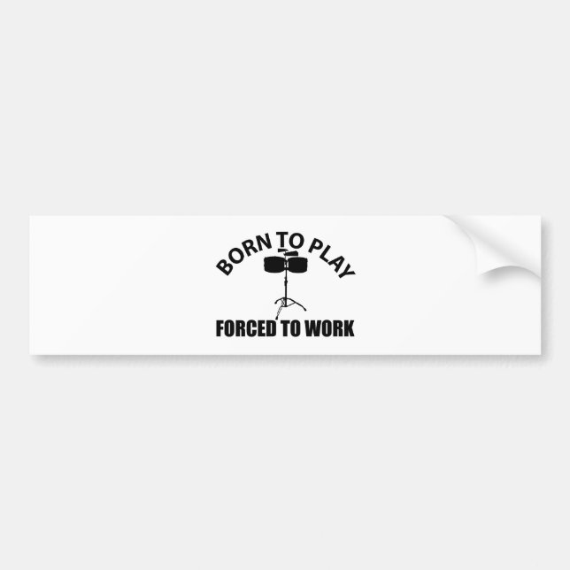 timbales design bumper sticker (Front)
