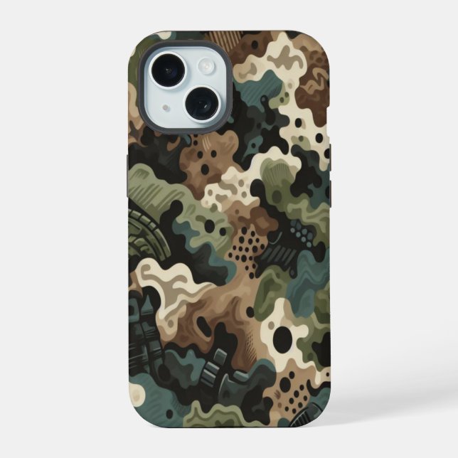 Timber Duck Camo Classic patern iPhone 15 Case (Back)