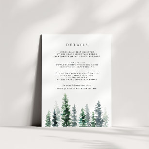 Timber Grove Guest Details Enclosure Card