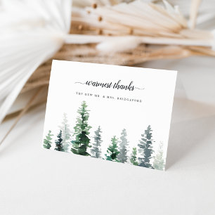 Timber Grove Personalized Wedding Thank You