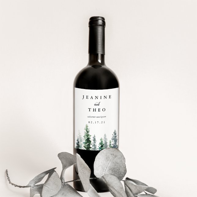 Timber Grove | Personalized Wedding Wine Label (Creator Uploaded)