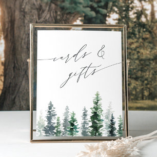 Timber Grove Pine Forest Cards & Gifts Sign