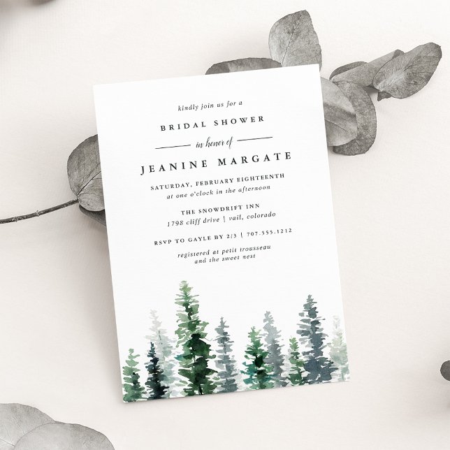 Timber Grove | Rustic Bridal Shower Invitation (Creator Uploaded)