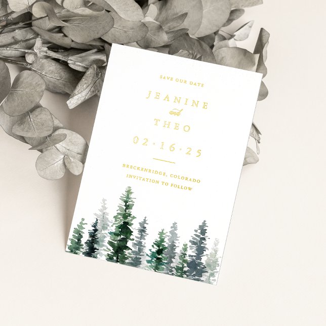Timber Grove | Winter Save the Date Gold (Creator Uploaded)