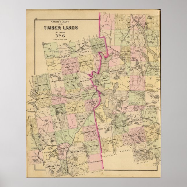 Timber lands 6 Map Poster (Front)