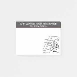 Timber Preservation Cartoon Theme to Personalise Post-it Notes