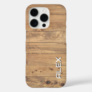 Timber Slates Texture – Natural Wood Pattern iPhone 16 Pro Case