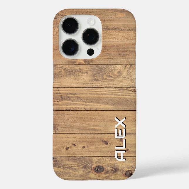 Timber Slates Texture – Natural Wood Pattern Case-Mate iPhone Case (Back)
