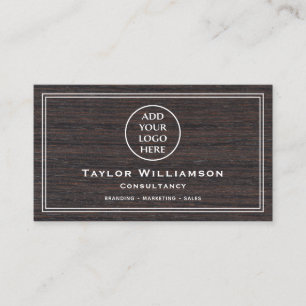 Timber Themed Professional Company Business Logo Card