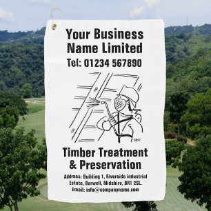 Timber Treatment & Preservation Design Golf Towel